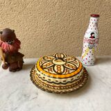 Vintage 1960s HB Quimper ceramic butter cheese box