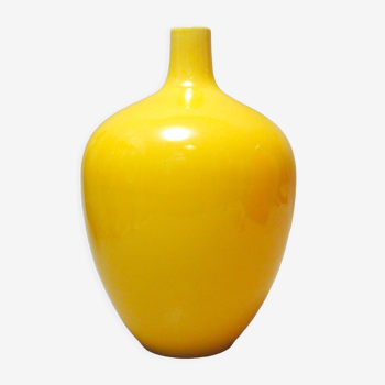 Yellow amphora vase 70s