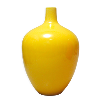 Vase amphore jaune Années 70