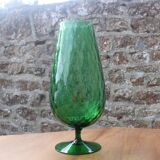 Empoli Italy blown glass vase