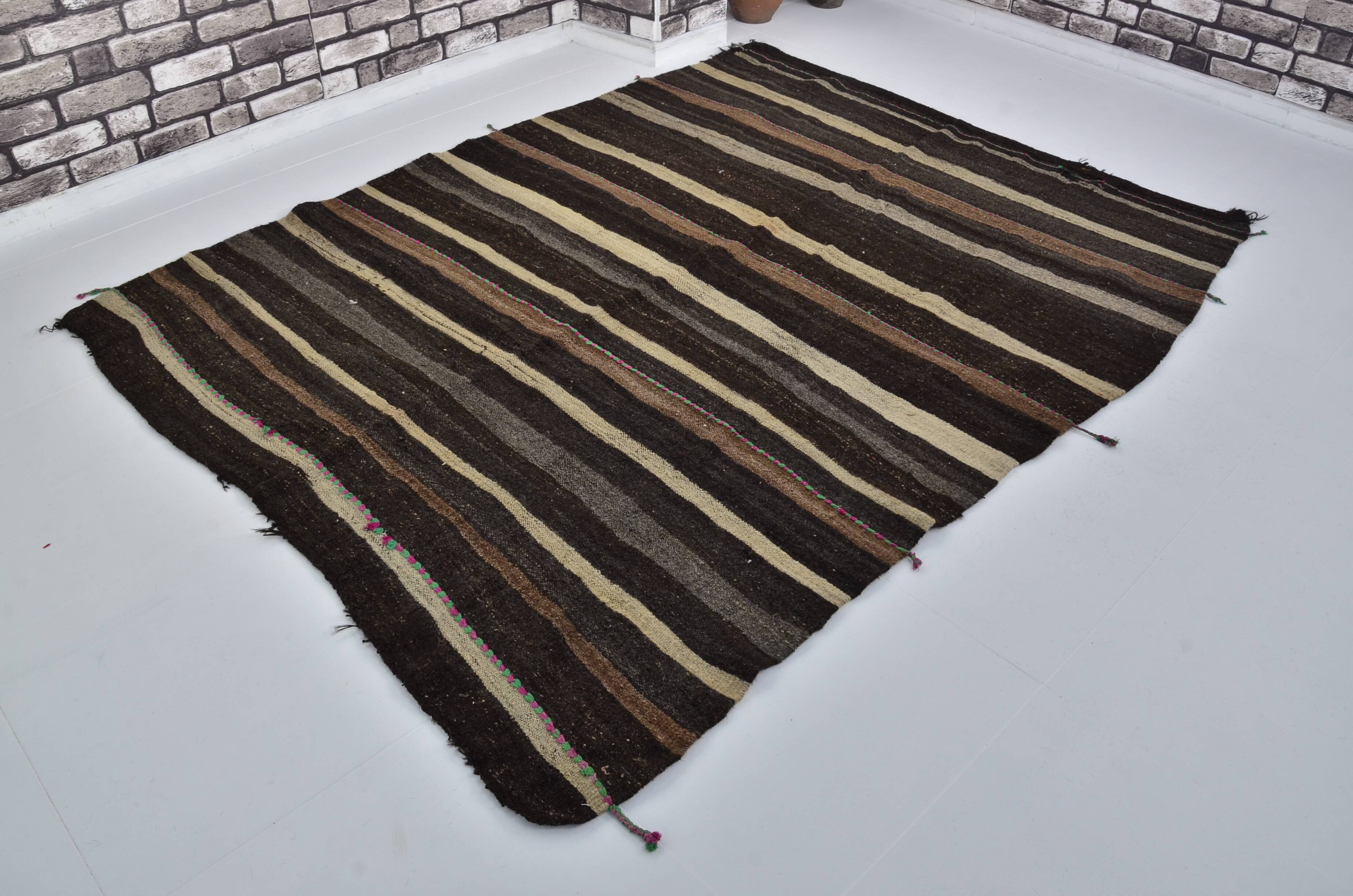Stripe Vintage Anatolian Kilim Rug  sku 3057