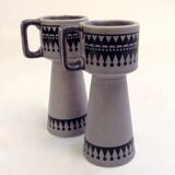Pair of Scandinavian-style candlesticks