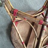 Rattan side table