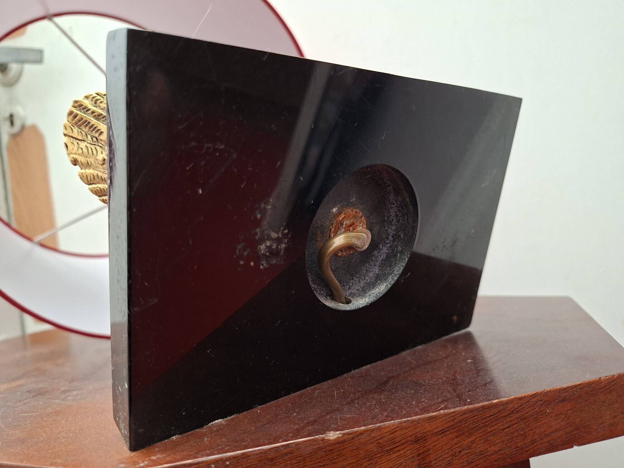 Hollywood Regency duck lamp in bronze