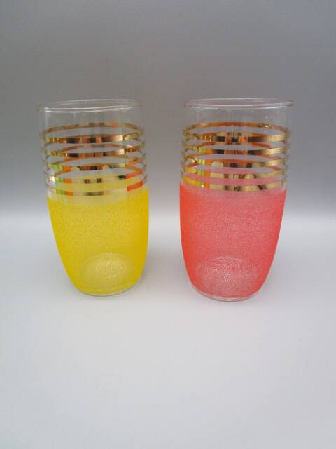 Set of 6 vintage glasses from the 50s/60s