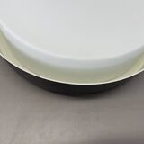 Minimalist  metal and glass flushmount wall light by bega lights, germany, 1980s