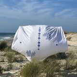 Old linen tablecloth