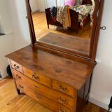 Austrian chest of drawers with mirror