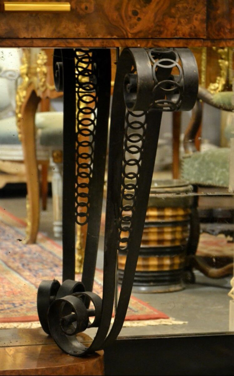 Pair of art deco consoles