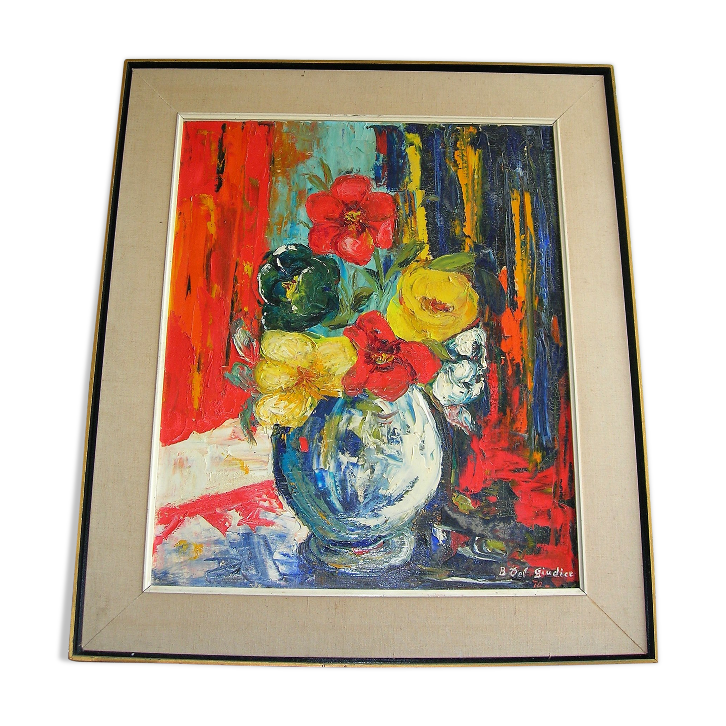 Bouquet of flowers of B Del Giudice  XXth