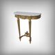 Petite console en marbre et bois doré, style Louis XVI – début XXe