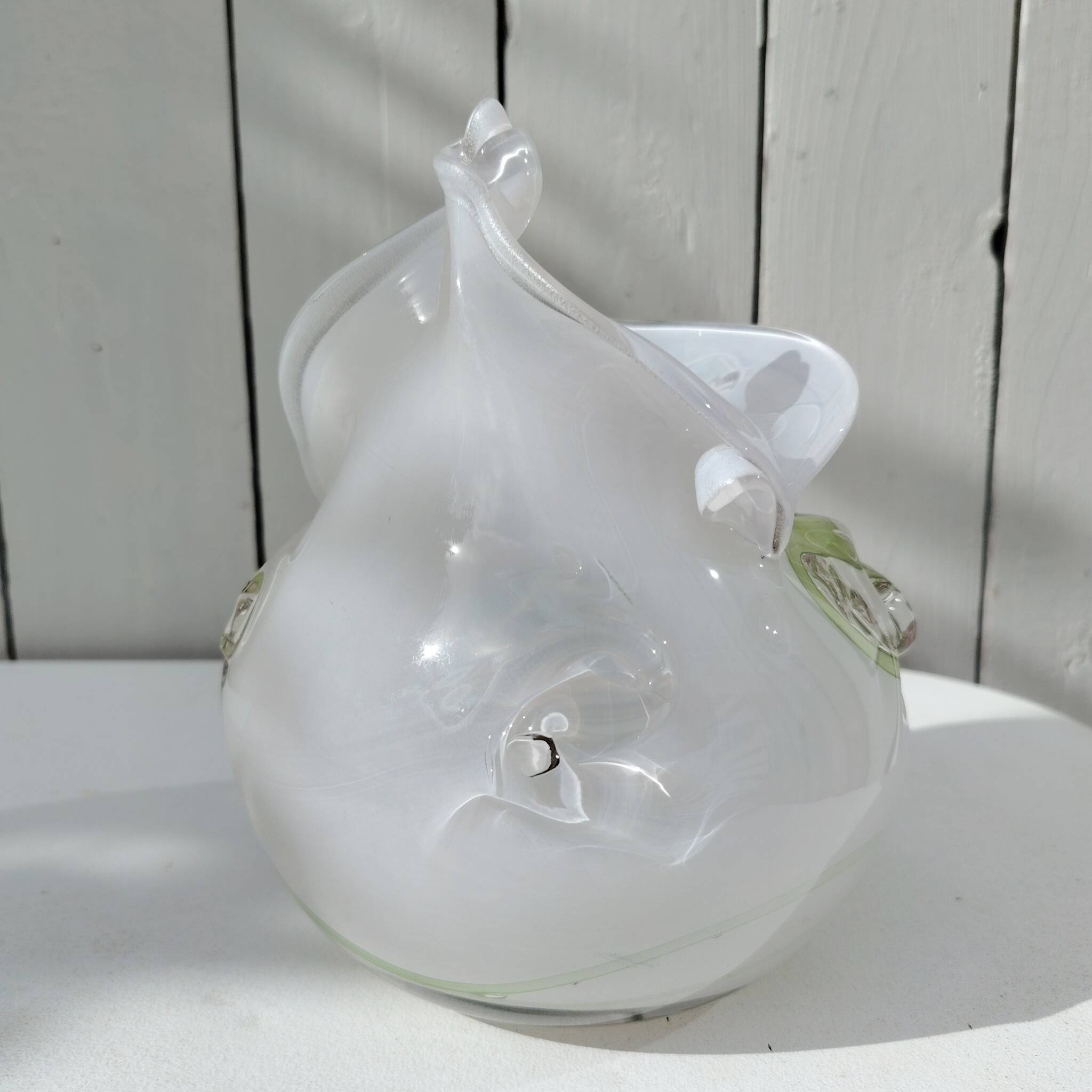 Vase en verre soufflé, Bob le Bleis, Maure-vieil