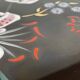 LONGWY PLATTER WITH LILIES signed L. VALENTI