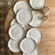Set of 10 vintage flat plates in the shape of Salins fish
