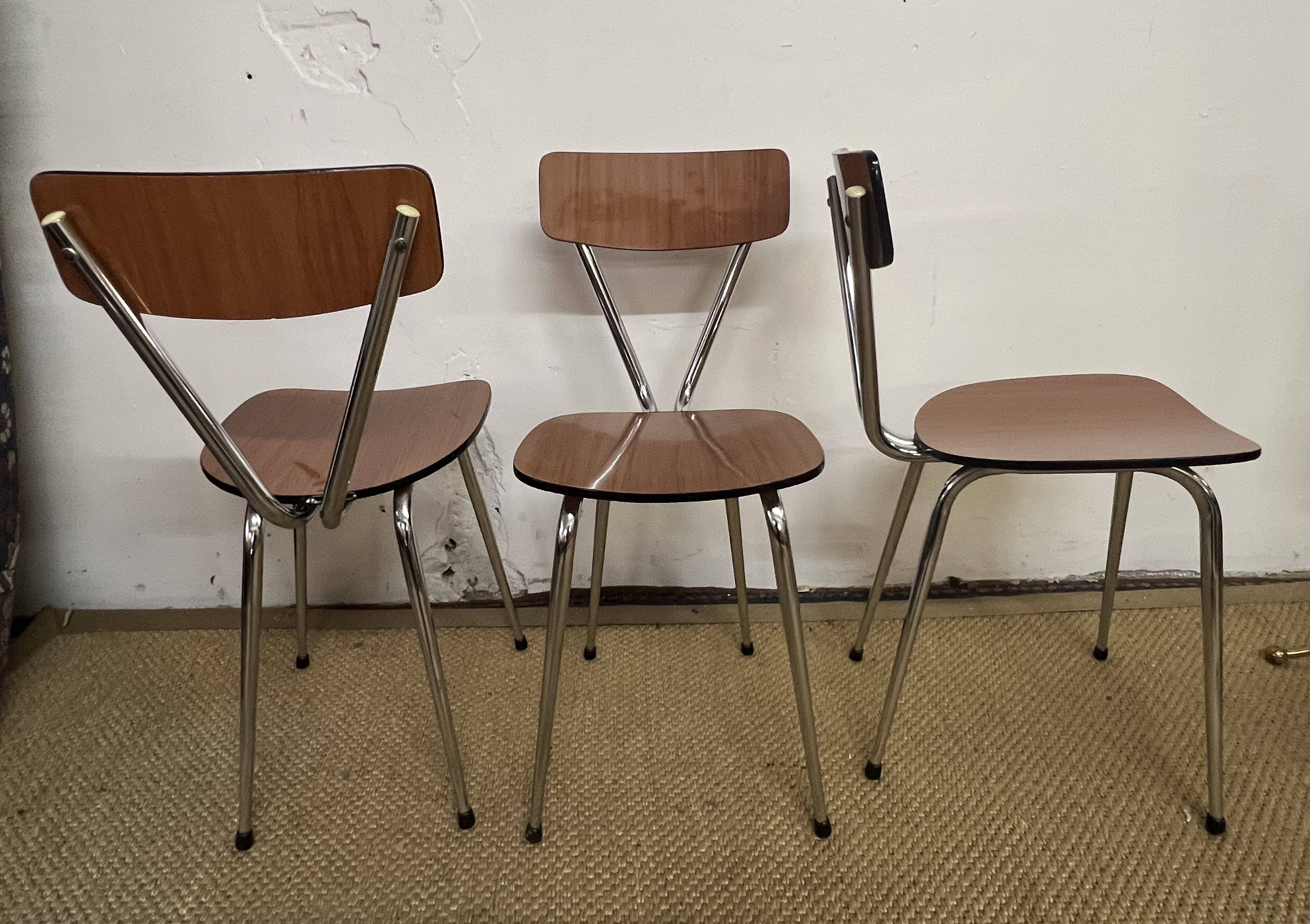 Tublac formica table and chairs set 1970