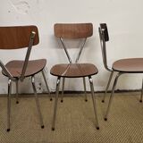 Tublac formica table and chairs set 1970