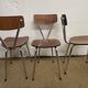 Ensemble table et chaises en formica Tublac 1970