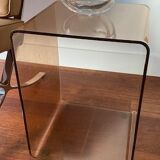 Cube in smoked plexiglas, 70S