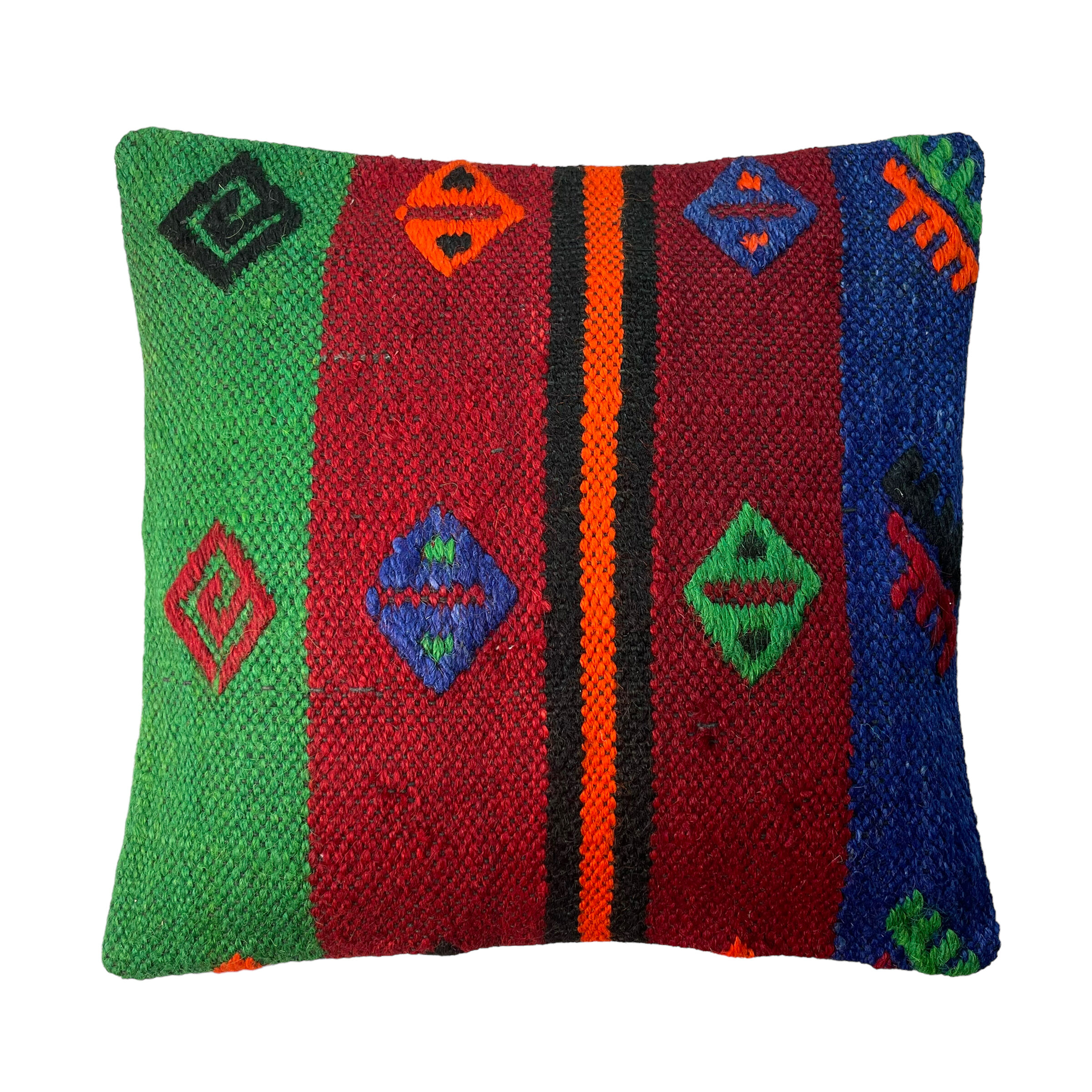 Vintage turkish Kilim cushion cover 40x40cm