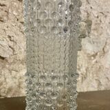 Vintage molded glass vase – Sklo Union (Czechoslovakia), 1960s/