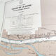 Vintage map Nantes cours de la Loire 1980