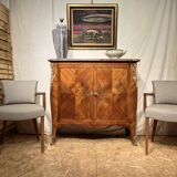 Marquetry sideboard Louis XV bronze 1940