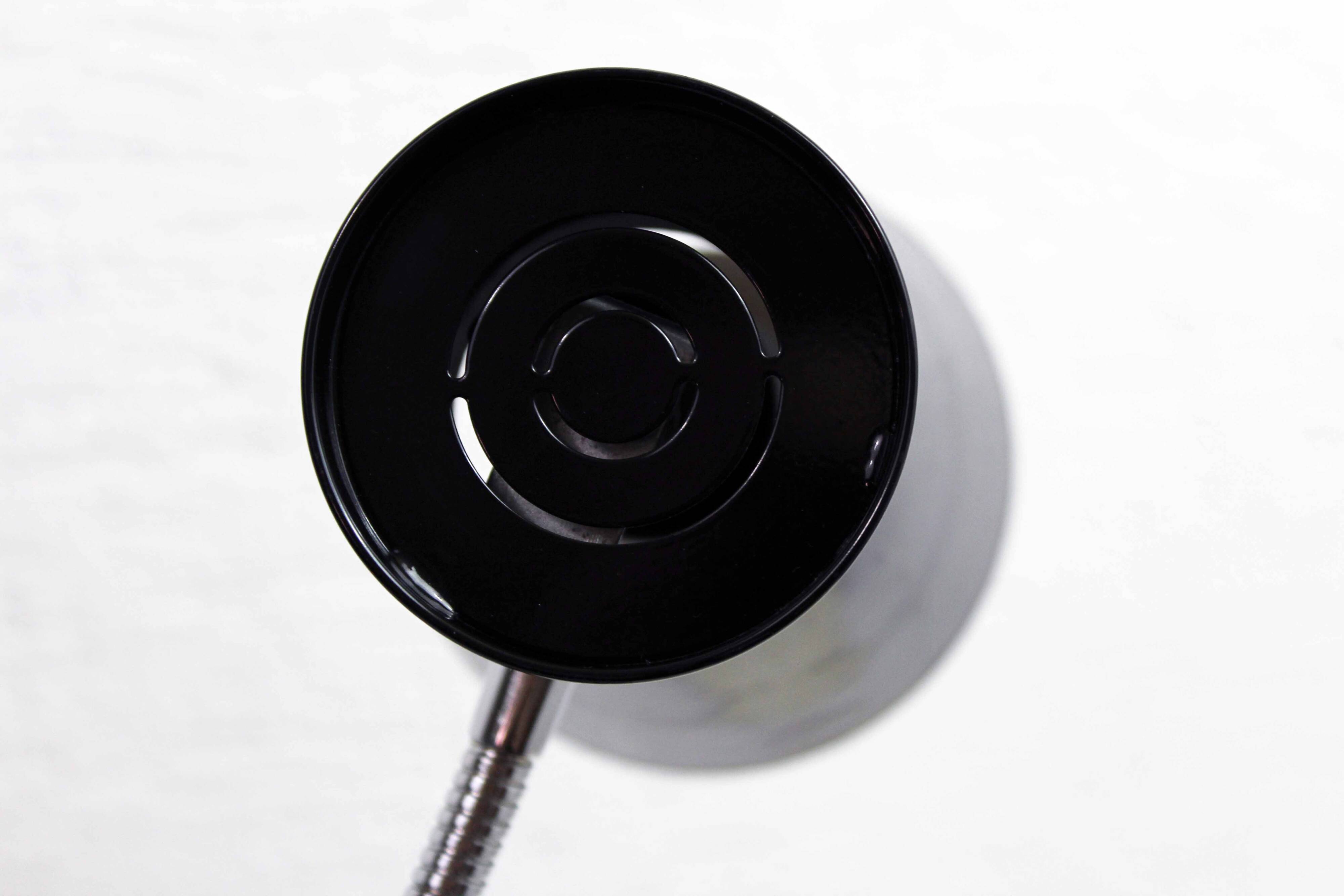 Diabolo desk lamp in black metal