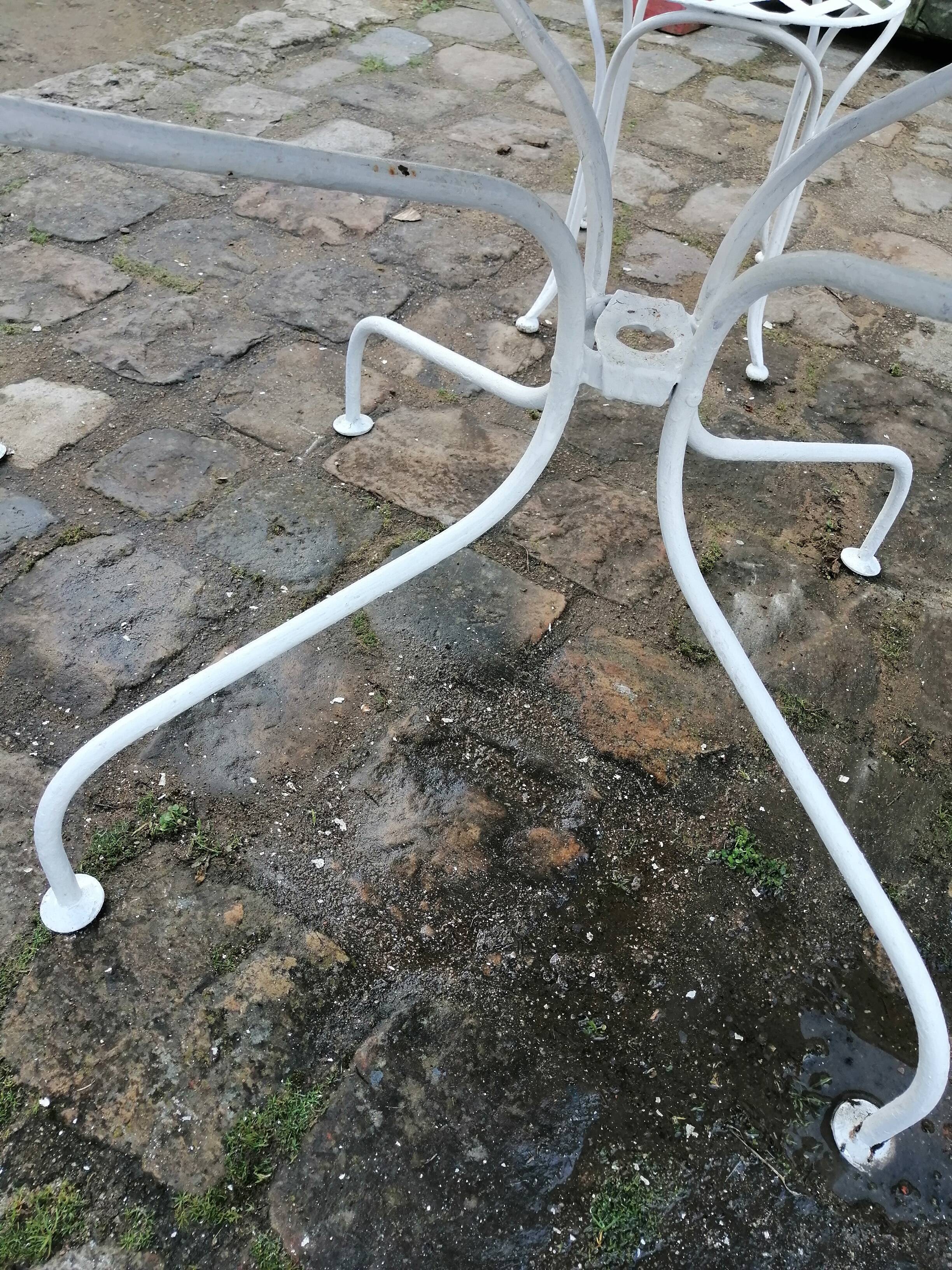 Antique wrought iron garden furniture