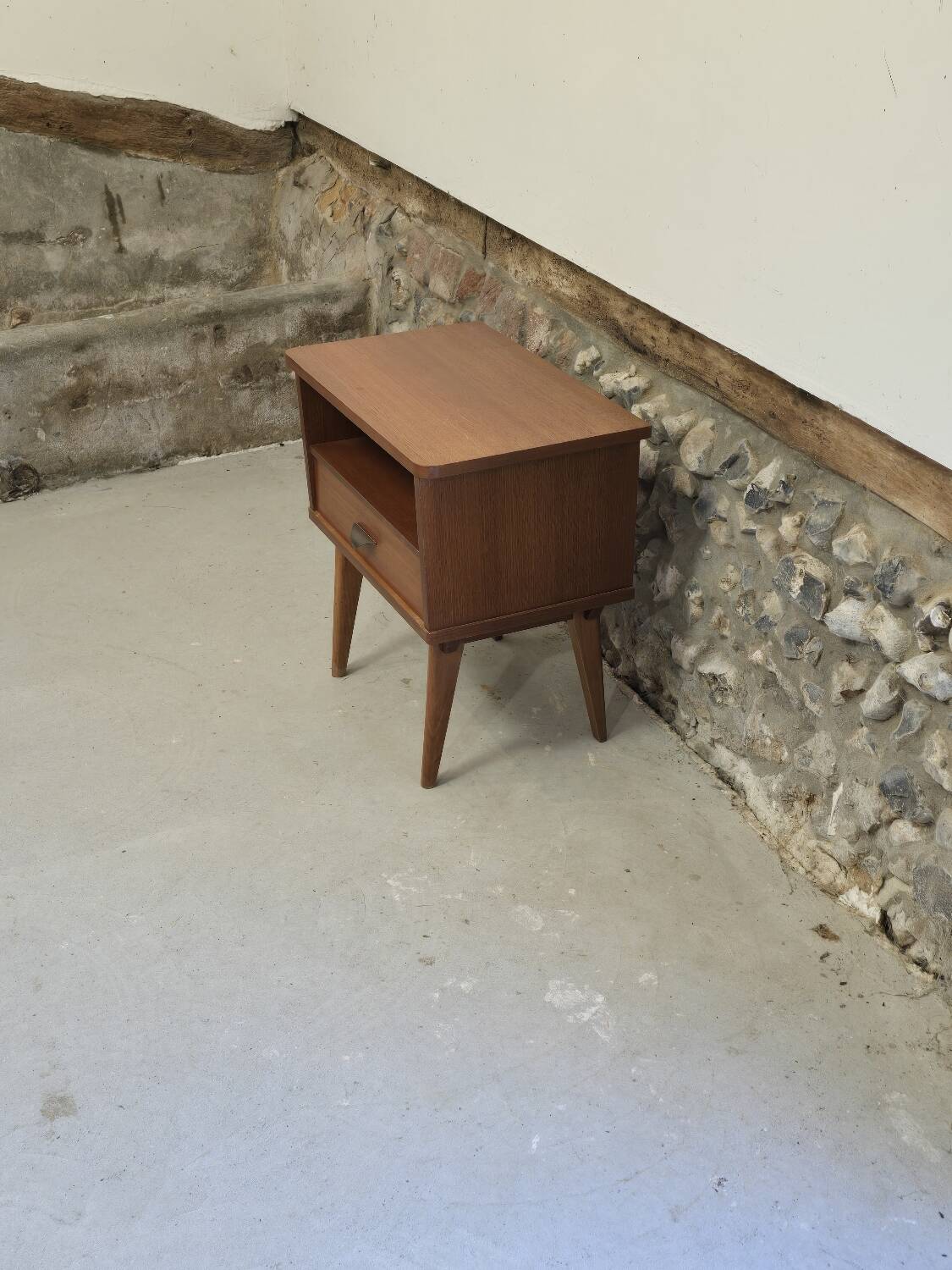 Scandinavian 1960s teak bedside table