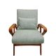 Set of two Mid-century modern Tatra armchairs with footrest, 1950-60's, Czechoslovakia