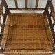 Fauteuil en osier et en bois tourné, années 1930 - 1950