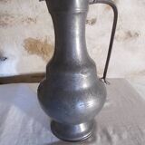 Large pewter pitcher