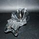 Modern splash pocket cup in baccarat crystal signed - flat design