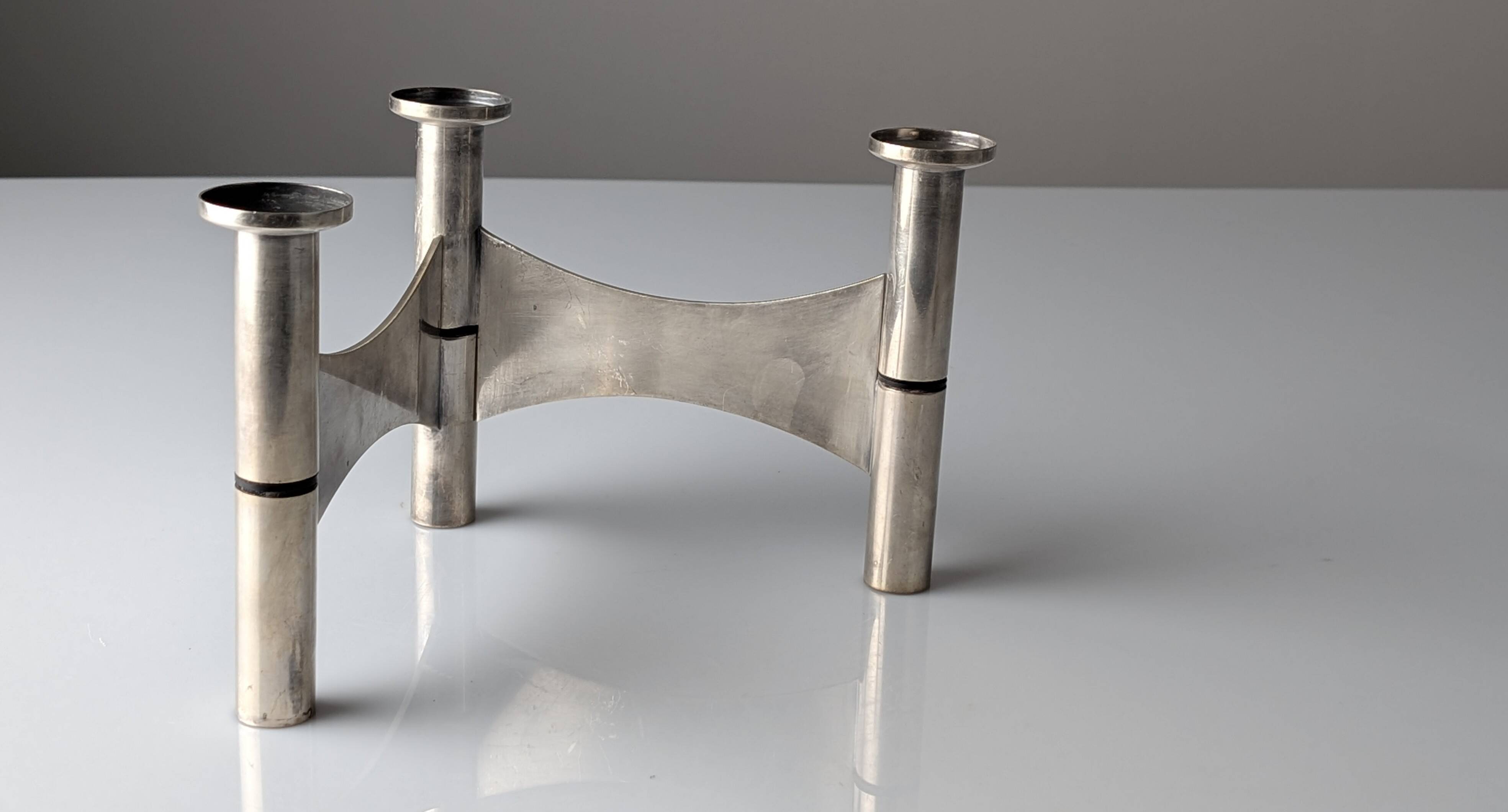 CNGT 1978 Tennis Award: Ravinet d'Enfert Silver Plated Candlestick