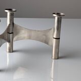 CNGT 1978 Tennis Award: Ravinet d'Enfert Silver Plated Candlestick