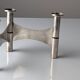 CNGT 1978 Tennis Award: Ravinet d'Enfert Silver Plated Candlestick
