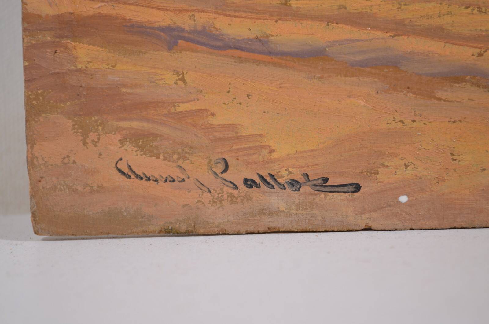 Claude PALLOT (1901-1987) "The hamlet" oil on panel signed