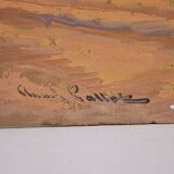 Claude PALLOT (1901-1987) "The hamlet" oil on panel signed