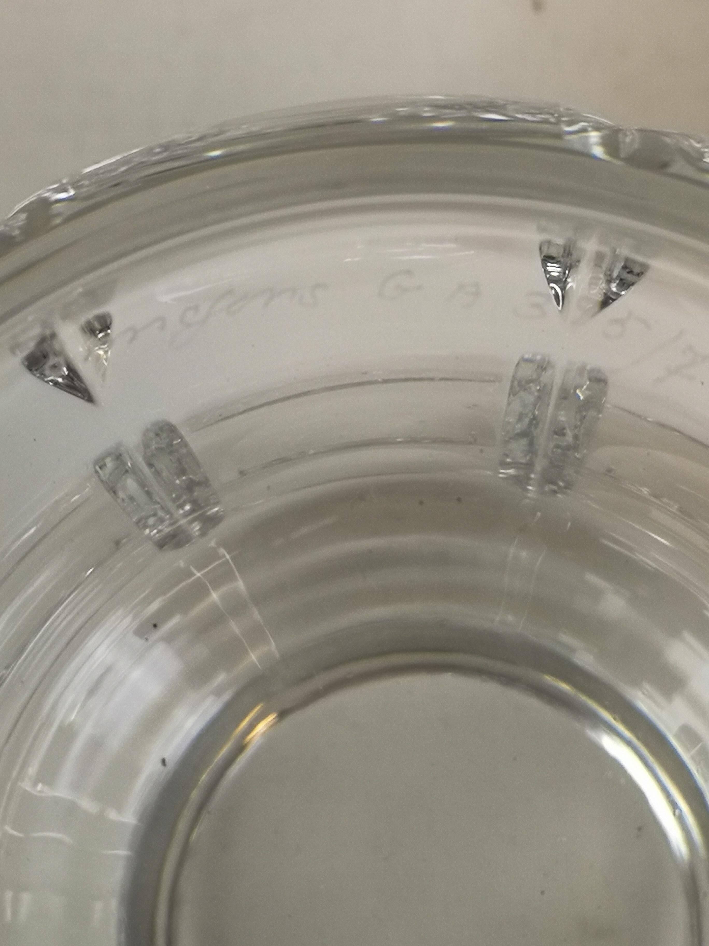 Set of 3 Art Deco crystal pieces Orrefors Simon Gate Sweden