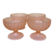 Set of 4 ice cream cups 1960 pink