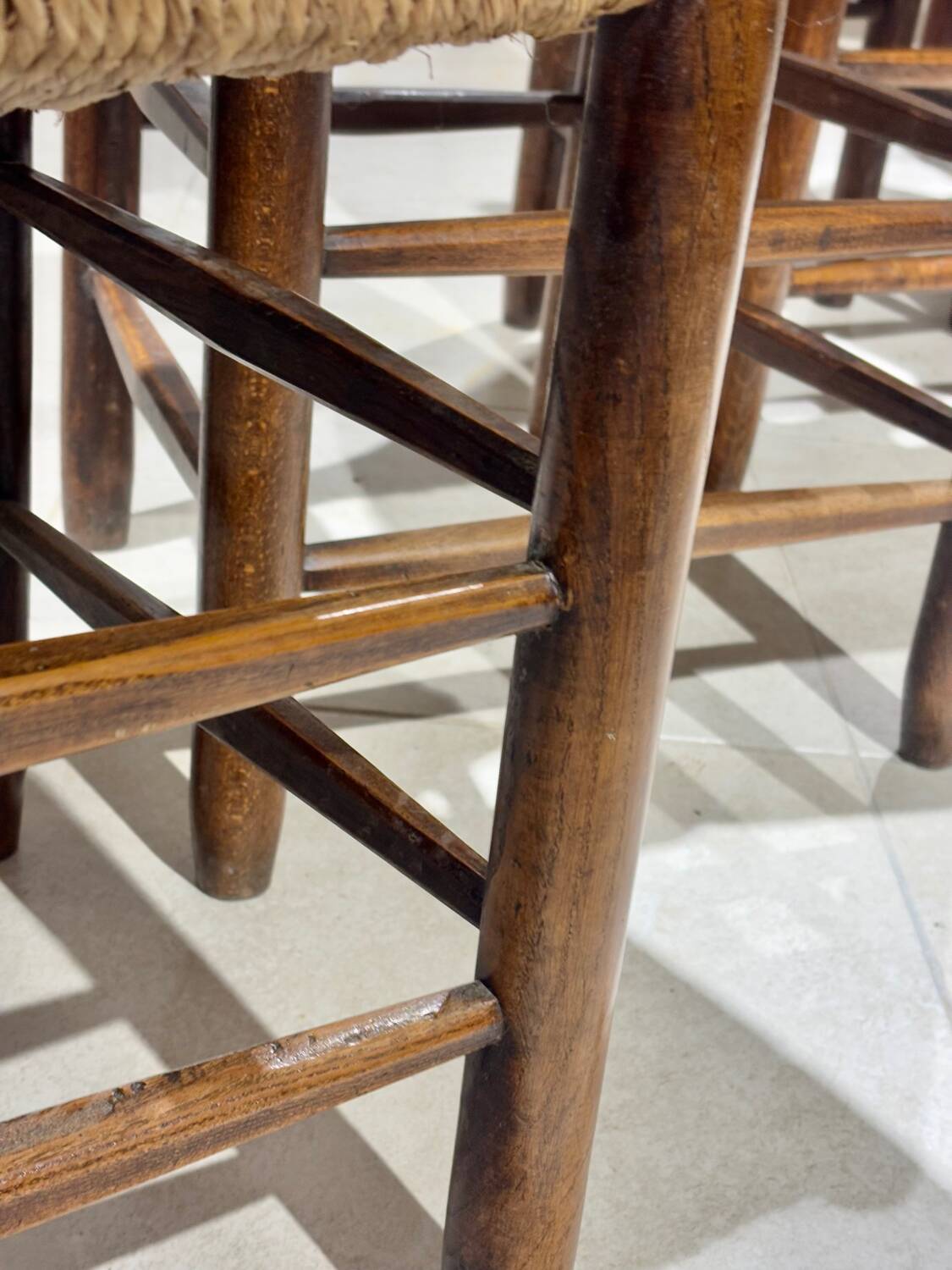 Set of 6 Bauche chairs by Charlotte Perriand