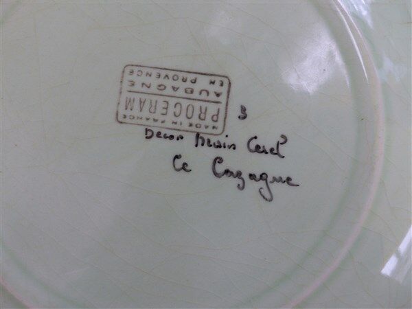 Plates Proceram fish 1950