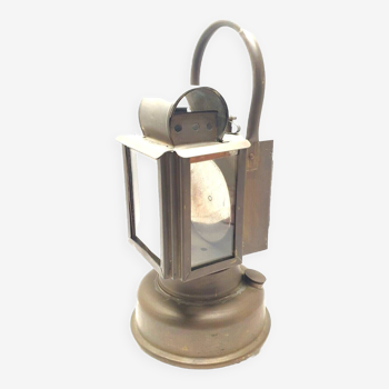 Old lamp in acetylene station master railway or other deco collection