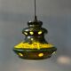 Green pendant lamp west Germany ceramic Fat Lava