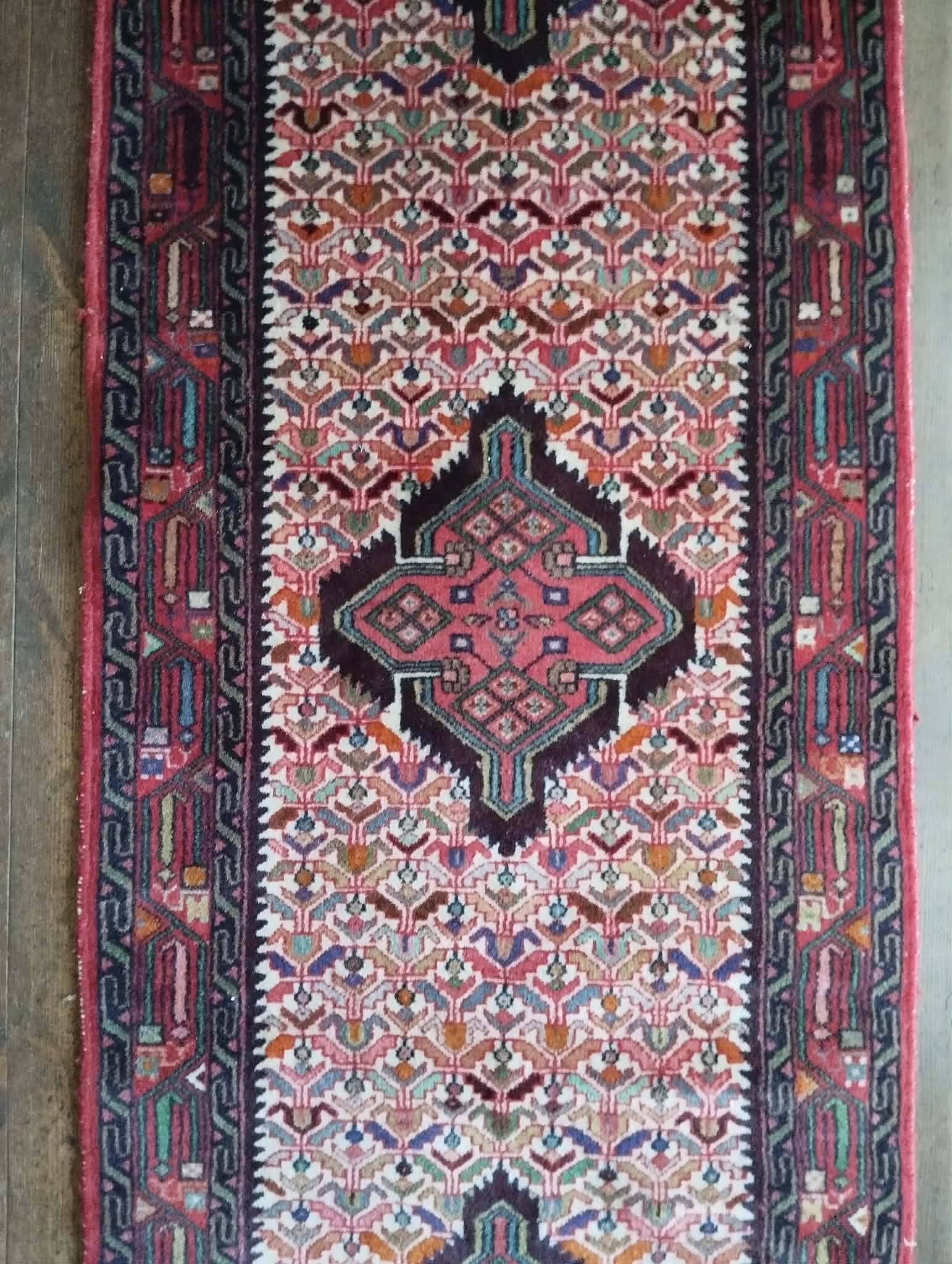 Tapis de coulioiur Persan Abadeh 277x81cm
