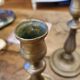 2 brass candle holders