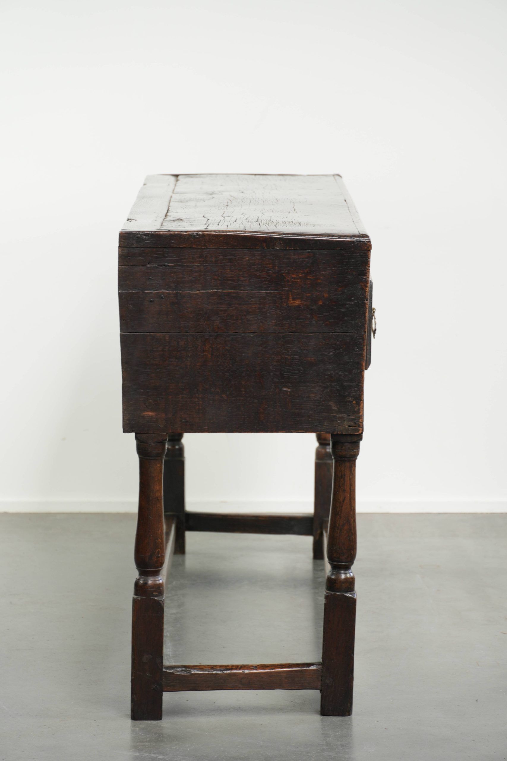 Antique English oak sideboard from the late 17th/early 18th century