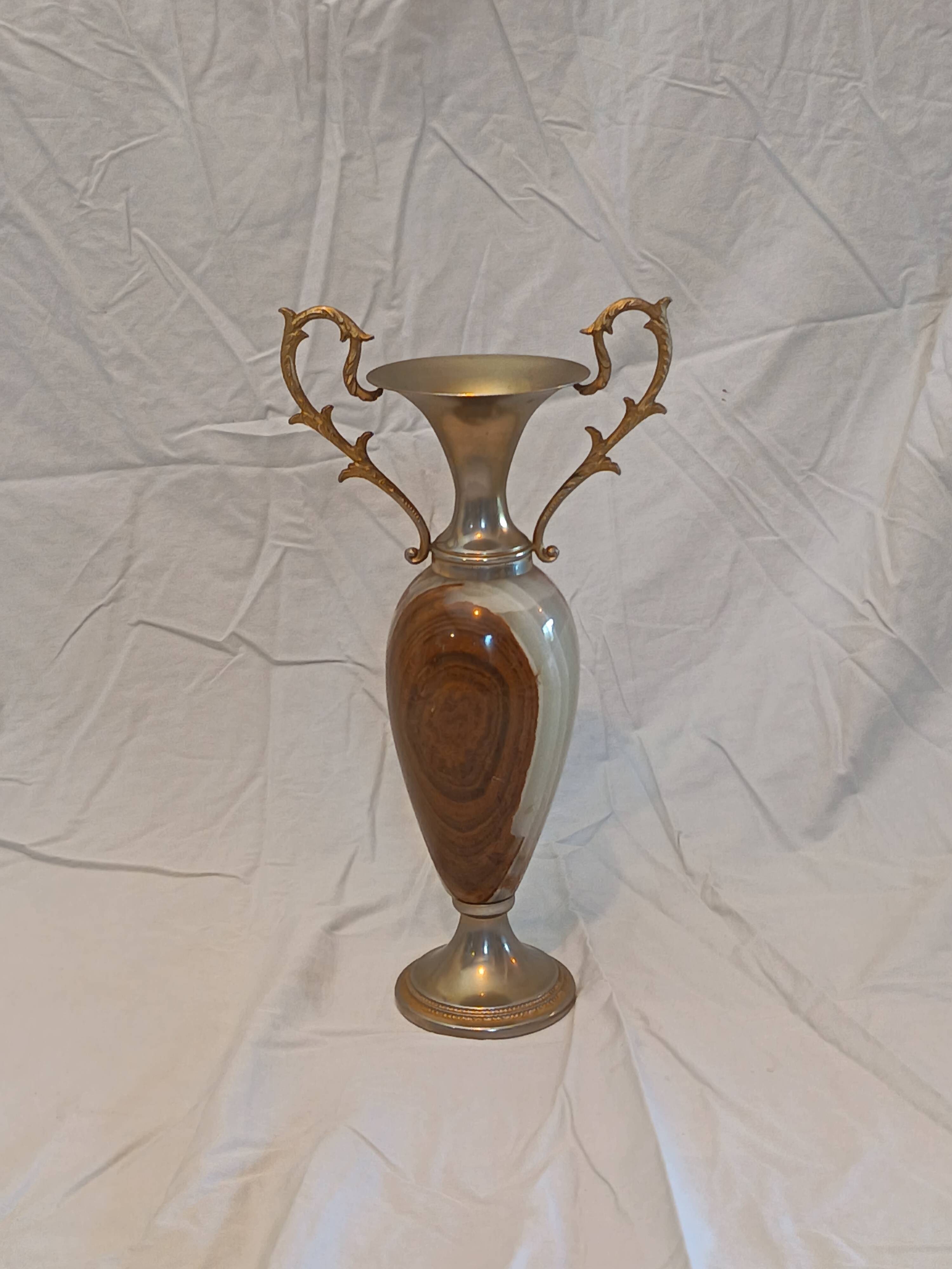 Vase en onyx Vintage.