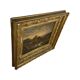 A. Ryban: Oil on panel man in a boat. dated 1877