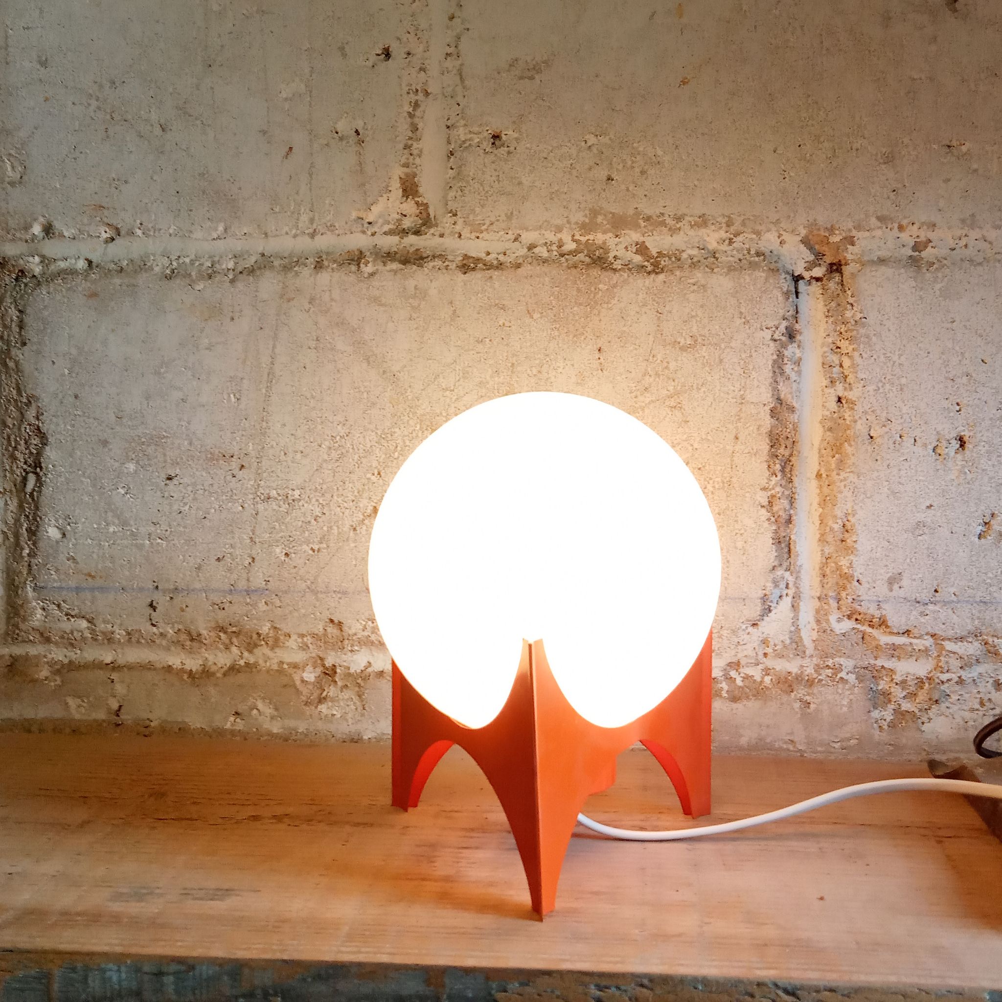 Lampe boule années 60